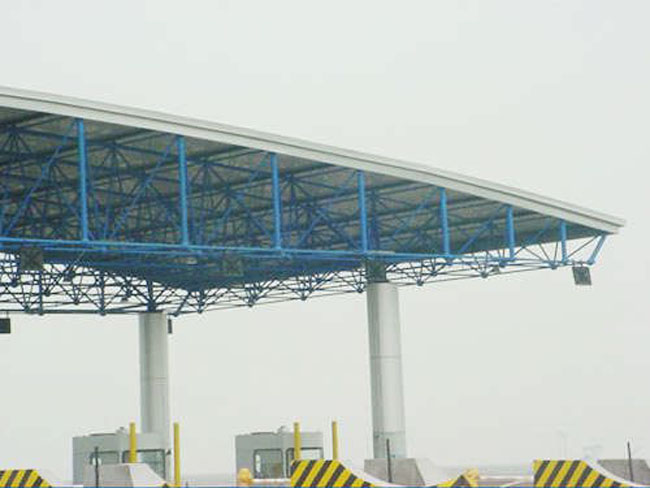 北海收费站网架工程